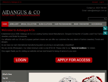 Tablet Screenshot of aidangus.com.au